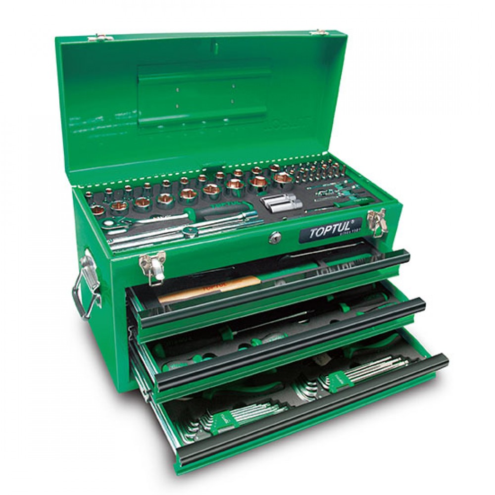 Kit d'outils professionnels 99 piece 3 tiroir Toptul GCAZ0038